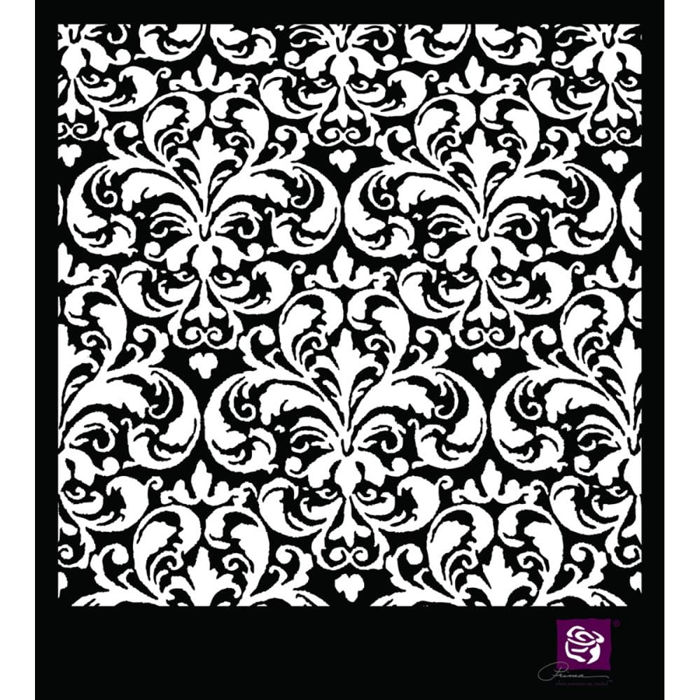 Prima Designer Stencil 6"X6" - Flourish prima marketing 6by6 stencil flourish Prima Designer Stencil 6"X6" - Flourish