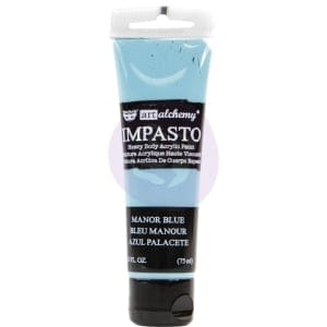 Prima Finnabair Art Alchemy Impasto Paint - Manor Blue (2.5 Fluid Ounces)