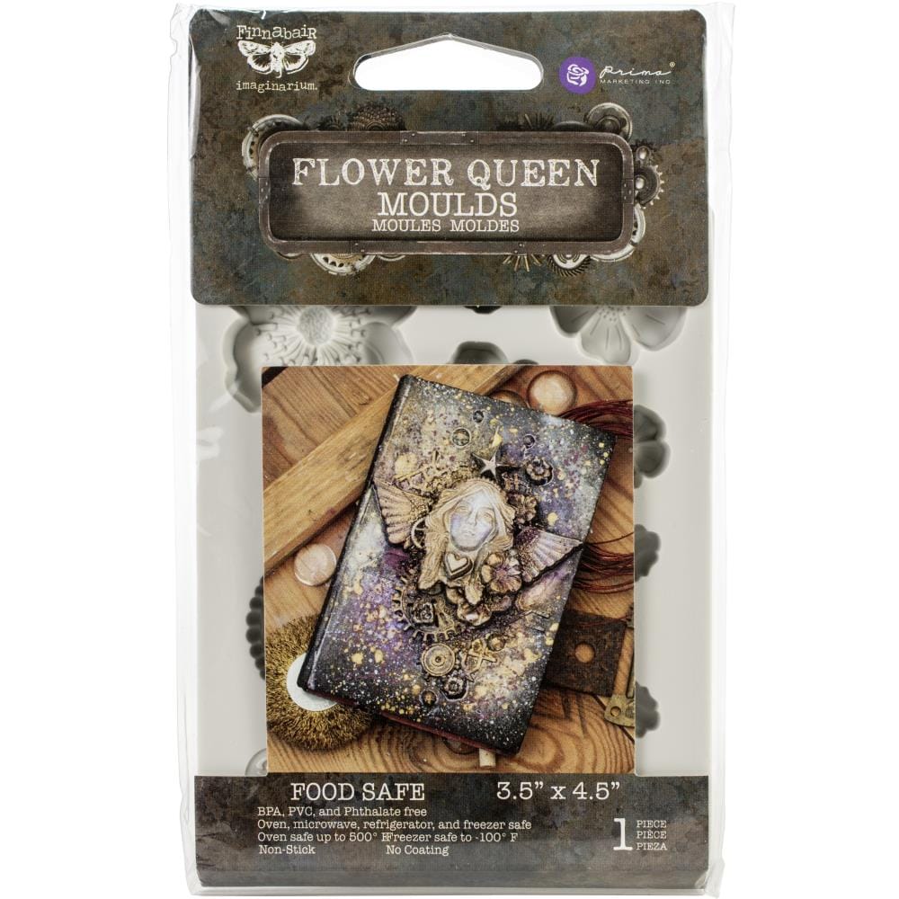 Prima Finnabair Decor Moulds 3.5"X4.5" - Flower Queen prima marketing mould flower queen 1 Prima Finnabair Decor Moulds 3.5"X4.5" - Flower Queen