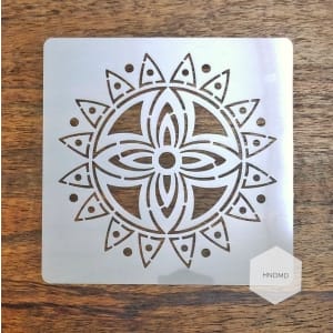 Mandala 5by5 inch stencils (Design 11)