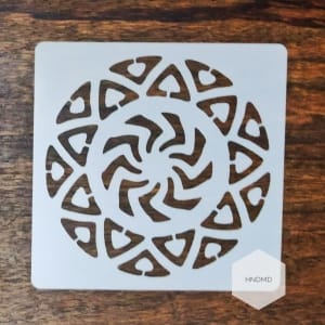 Mandala 5by5 inch stencils (Design 13)