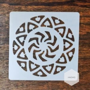 Mandala 5by5 inch stencils (Design 13)