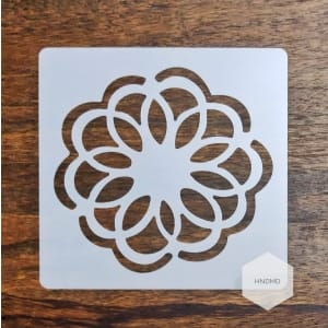 Mandala 5by5 inch stencils (Design 15)