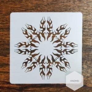 Mandala 5by5 inch stencils (Design 16)