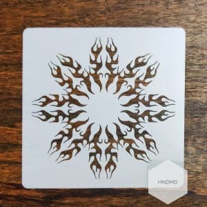 Mandala 5by5 inch stencils (Design 16)