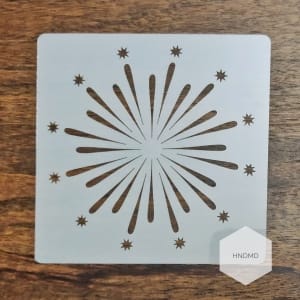 Mandala 5by5 inch stencils (Design 17)