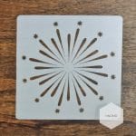 Mandala 5by5 inch stencils (Design 17)