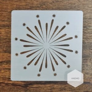 Mandala 5by5 inch stencils (Design 17)