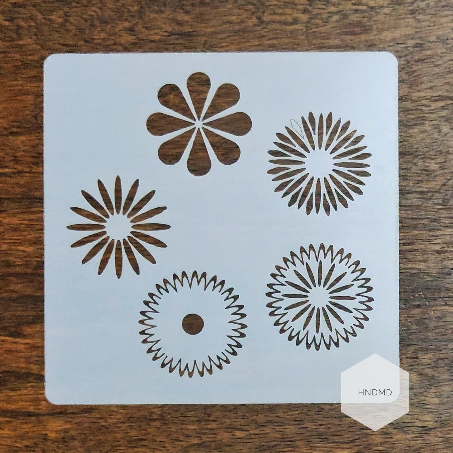 Mandala 5by5 inch stencils (Design 19) stencil CHCS 113 19 Mandala 5by5 inch stencils (Design 19)