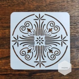 Mandala 5by5 inch stencils (Design 22)