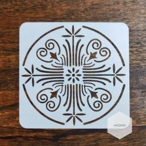 Mandala 5by5 inch stencils (Design 22)