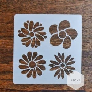 Mandala 5by5 inch stencils (Design 23)