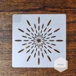 Mandala 5by5 inch stencils (Design 24)