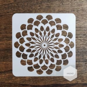Mandala 5by5 inch stencils (Design 25)