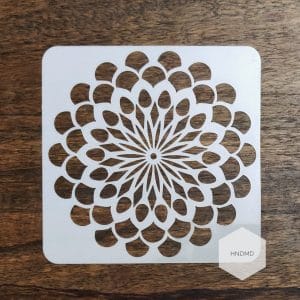 Mandala 5by5 inch stencils (Design 25)
