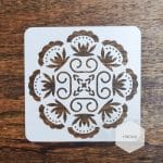Mandala 5by5 inch stencils (Design 26)