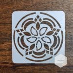 Mandala 5by5 inch stencils (Design 28)
