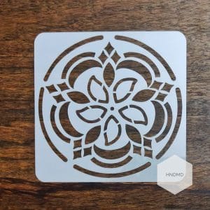 Mandala 5by5 inch stencils (Design 28)