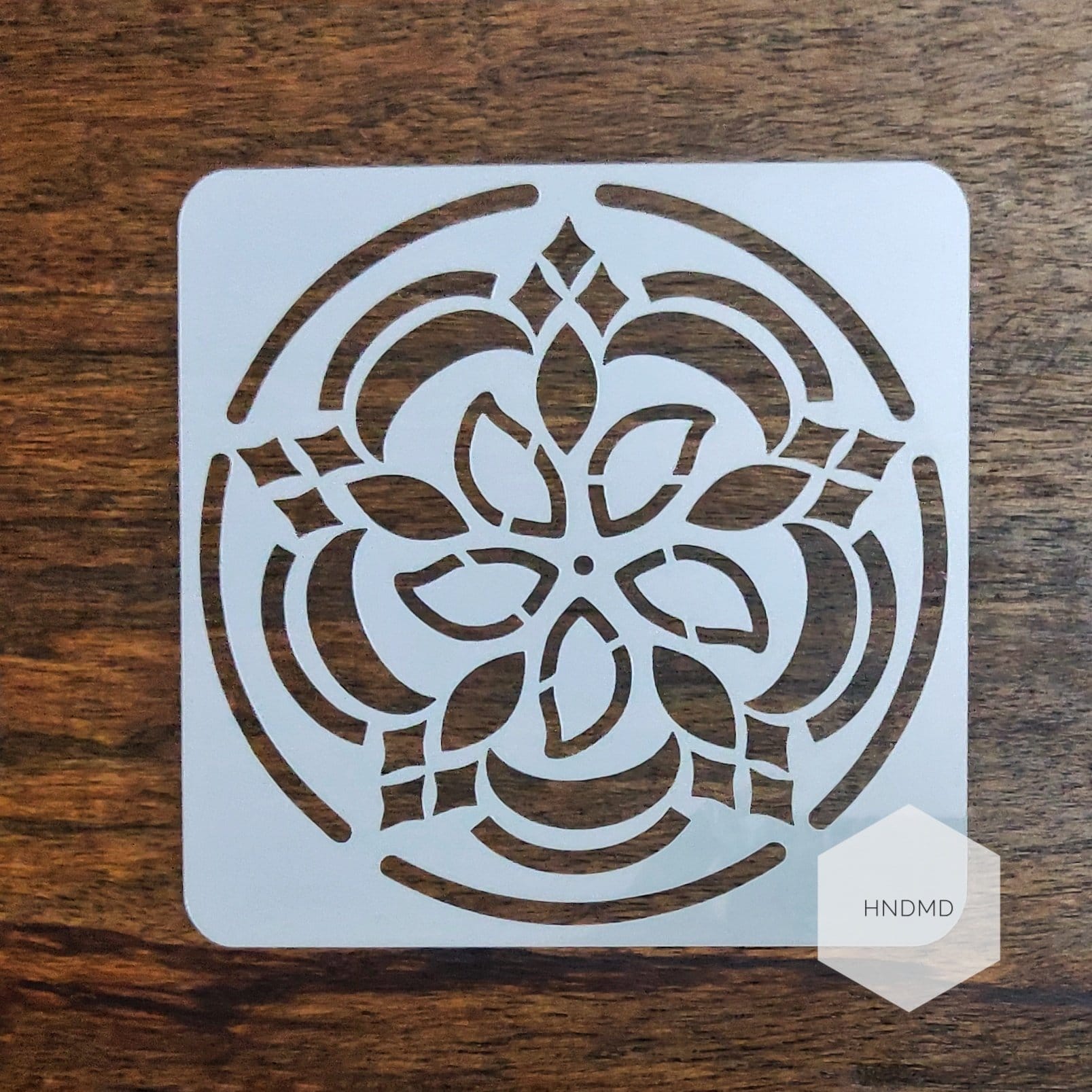 Mandala 5by5 inch stencils (Design 28) stencil CHCS 113 28 Mandala 5by5 inch stencils (Design 28)