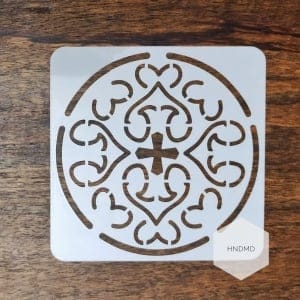 Mandala 5by5 inch stencils (Design 29)