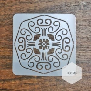 Mandala 5by5 inch stencils (Design 3)