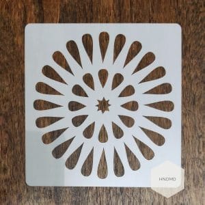 Mandala 5by5 inch stencils (Design 32)