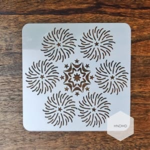 Mandala 5by5 inch stencils (Design 33)