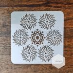 Mandala 5by5 inch stencils (Design 33)