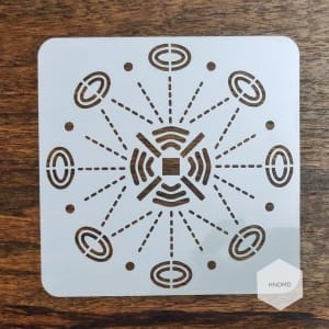 Mandala 5by5 inch stencils (Design 34)