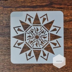 Mandala 5by5 inch stencils (Design 38)