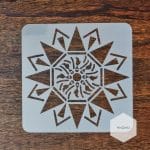 Mandala 5by5 inch stencils (Design 38)