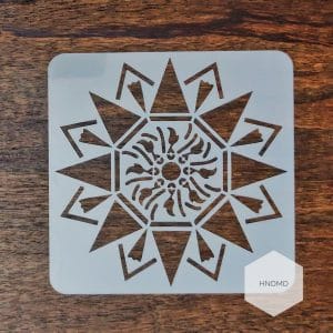 Mandala 5by5 inch stencils (Design 38)