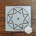 Mandala 5by5 inch stencils (Design 39)