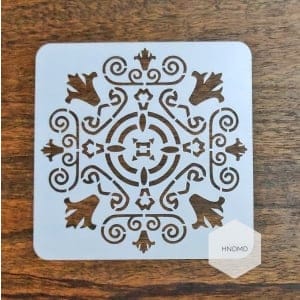 Mandala 5by5 inch stencils (Design 42)