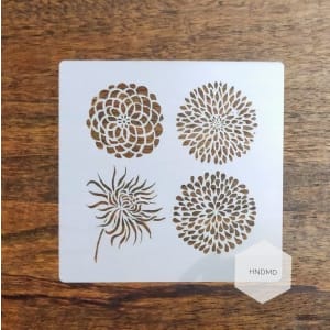 Mandala 5by5 inch stencils (Design 44)