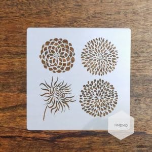 Mandala 5by5 inch stencils (Design 44)