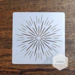 Mandala 5by5 inch stencils (Design 45)