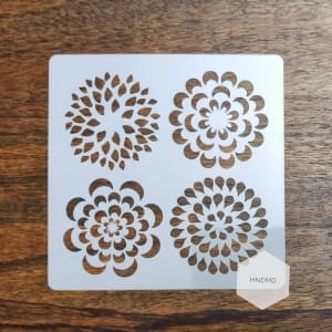 Mandala 5by5 inch stencils (Design 46)