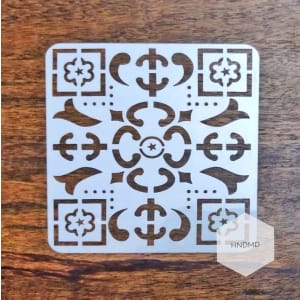 Mandala 5by5 inch stencils (Design 49)