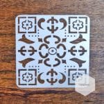 Mandala 5by5 inch stencils (Design 49)
