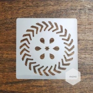 Mandala 5by5 inch stencils (Design 5)