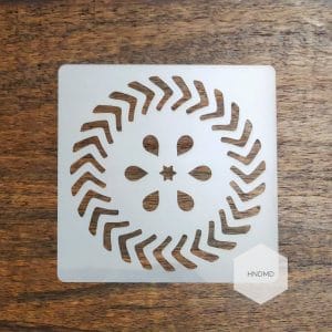 Mandala 5by5 inch stencils (Design 5)