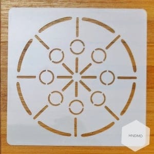 Mandala 5by5 inch stencils (Design 51)