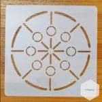 Mandala 5by5 inch stencils (Design 51)