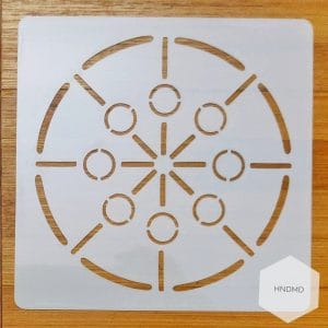 Mandala 5by5 inch stencils (Design 51)