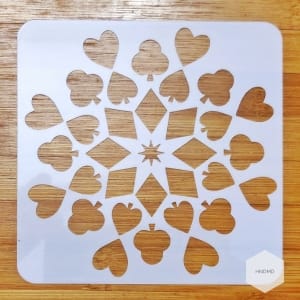 Mandala 5by5 inch stencils (Design 52)