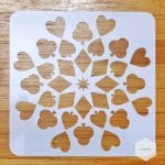 Mandala 5by5 inch stencils (Design 52)