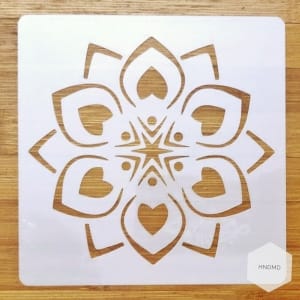 Mandala 5by5 inch stencils (Design 57)