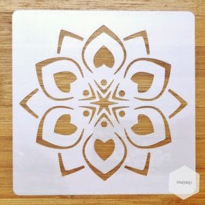 Mandala 5by5 inch stencils (Design 57)