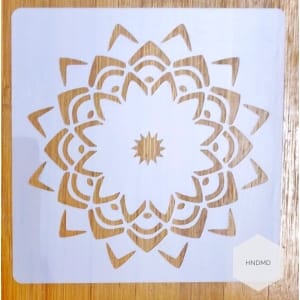 Mandala 5by5 inch stencils (Design 58)
